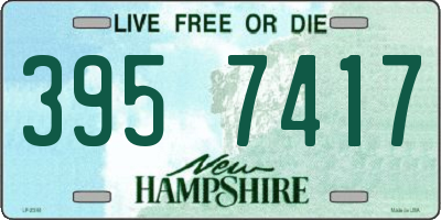 NH license plate 3957417