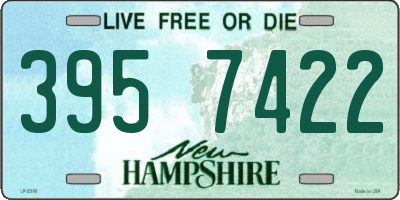 NH license plate 3957422