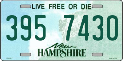 NH license plate 3957430