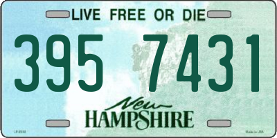 NH license plate 3957431