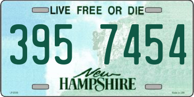 NH license plate 3957454
