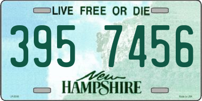 NH license plate 3957456