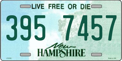 NH license plate 3957457