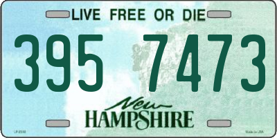 NH license plate 3957473