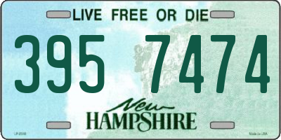 NH license plate 3957474