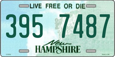 NH license plate 3957487