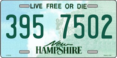 NH license plate 3957502