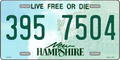 NH license plate 3957504