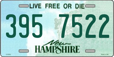NH license plate 3957522