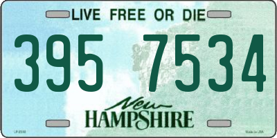 NH license plate 3957534