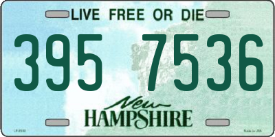 NH license plate 3957536