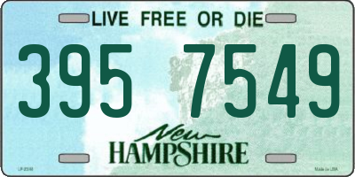 NH license plate 3957549