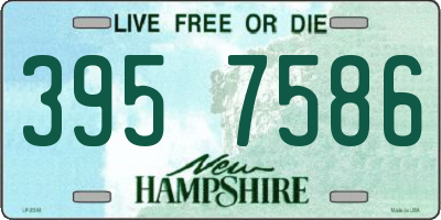 NH license plate 3957586