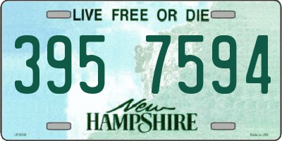 NH license plate 3957594