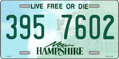NH license plate 3957602