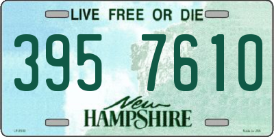 NH license plate 3957610