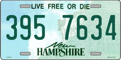 NH license plate 3957634