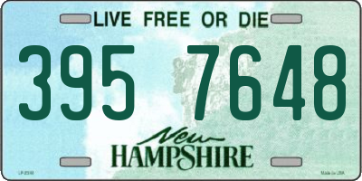 NH license plate 3957648