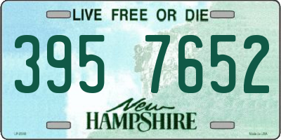 NH license plate 3957652