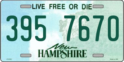 NH license plate 3957670