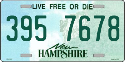 NH license plate 3957678
