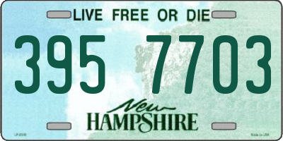 NH license plate 3957703