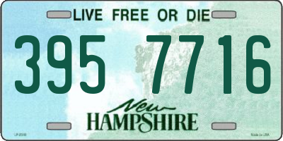 NH license plate 3957716