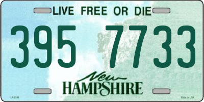 NH license plate 3957733