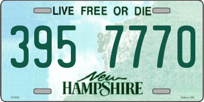 NH license plate 3957770