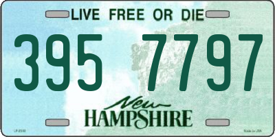 NH license plate 3957797