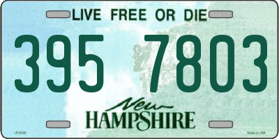 NH license plate 3957803