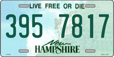 NH license plate 3957817