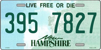 NH license plate 3957827