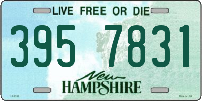 NH license plate 3957831