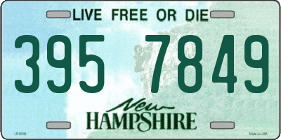 NH license plate 3957849