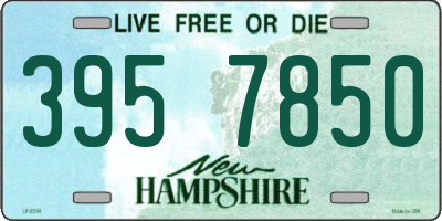 NH license plate 3957850