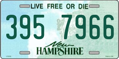 NH license plate 3957966