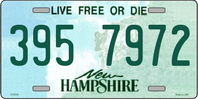 NH license plate 3957972