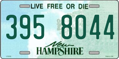 NH license plate 3958044