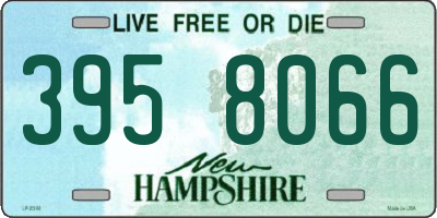 NH license plate 3958066