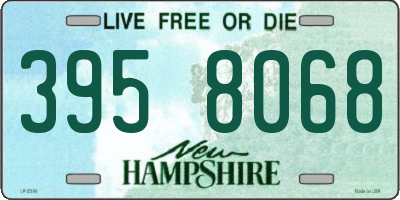 NH license plate 3958068