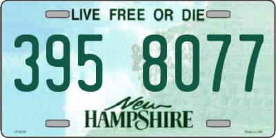 NH license plate 3958077