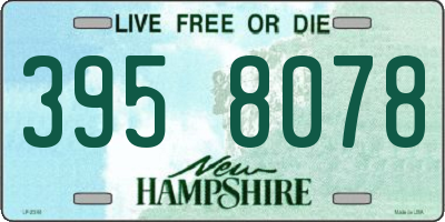 NH license plate 3958078