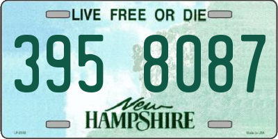 NH license plate 3958087