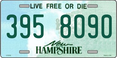 NH license plate 3958090