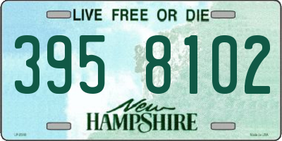 NH license plate 3958102