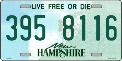 NH license plate 3958116