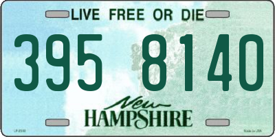 NH license plate 3958140