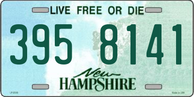 NH license plate 3958141