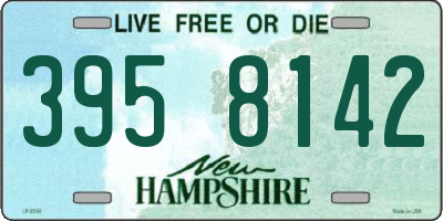 NH license plate 3958142